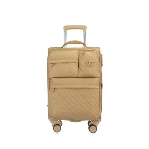 Maleta Chica De Cabina 20 Plg Textil Color Beige