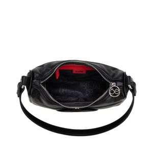 Bolsa Hobo Chica Acolchada Color Negro