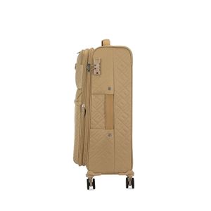 Maleta Mediana Para Documentar 24 Plg Textil Color Beige