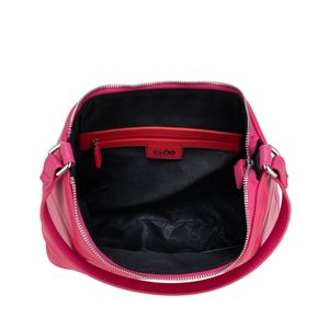 Bolsa Hobo Acolchada Color Magenta
