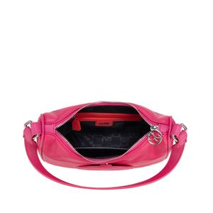 Bolsa Hobo Chica Acolchada Color Magenta