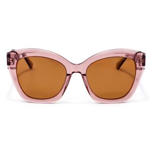 Lente Solar Forma Cat Eye Con Armazón De Acetato Color Rosa