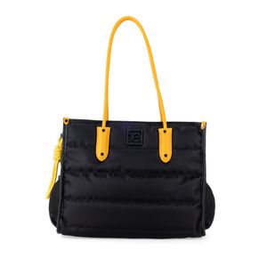 Bolsa Tote de Viaje Textil Porta Laptop 15 Plg color Negro