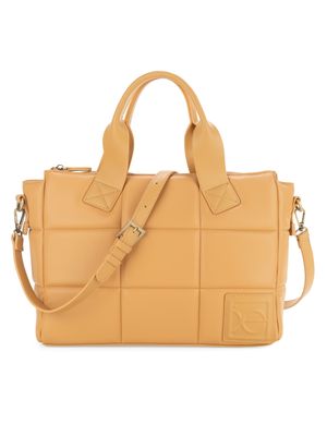 Bolsa Tote Acolchada color Camel