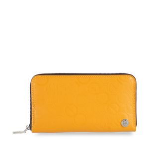 Cartera Grande Cierre Sencillo color Amarillo