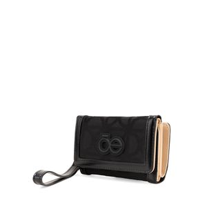 Cartera Mediana Flap con Maneral color Negro