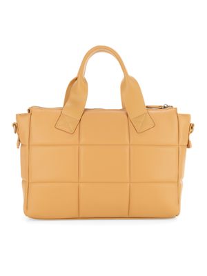 Bolsa Tote Acolchada color Camel