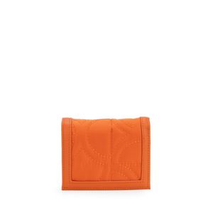 Cartera Flap Chica Textil Color Naranja
