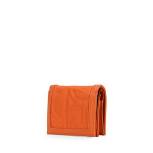 Cartera Flap Chica Textil Color Naranja