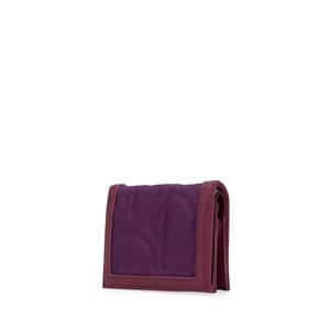 Cartera Flap Chica Textil color Morado