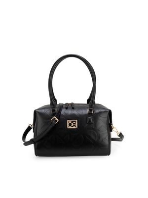 Bolsa Bowling Monograma Troquelado color Negro