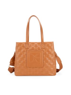 Bolsa Tote Bordado Monograma color Camel