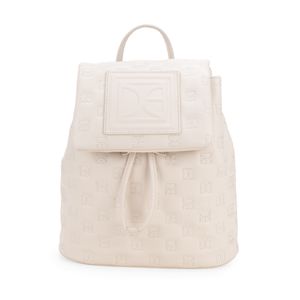 Mochila Grande Bordado Monograma color Beige