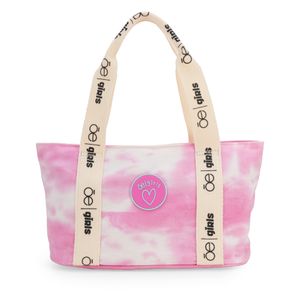 Bolsa Tote Mediana para Niña Tie Dye color Rosa