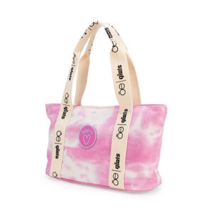 Bolsa Tote Mediana para Niña Tie Dye color Rosa