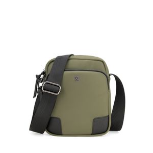 Mensajera Chica para Hombre Nylon color Verde Olivo
