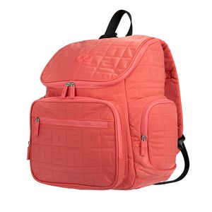 Pañalera Mochila Nylon con Accesorios color Coral