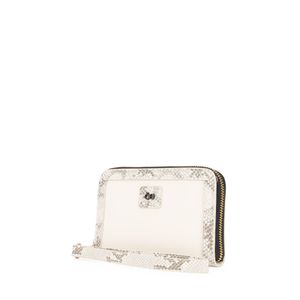 Cartera Mediana Cierre Sencillo con Maneral color Blanco