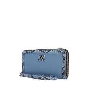 Cartera Grande Cierre Sencillo con Maneral color Azul