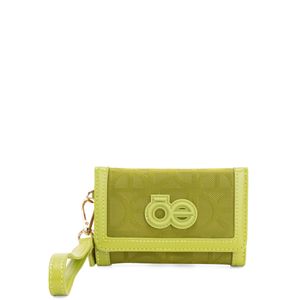 Cartera Mediana Flap con Maneral color Verde