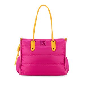 Bolsa Tote de Viaje Textil Porta Laptop 15 Plg color Magenta
