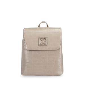 Mochila Mediana Look Animal Skin color Gris