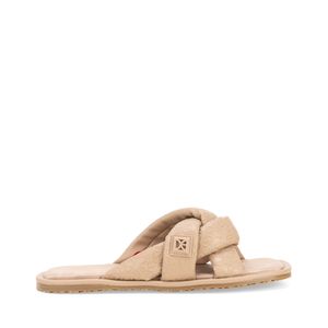 Sandalia Flat con Suela Antiderrapante color Camel