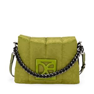 Bolsa Briefcase Textil Grande Color Verde