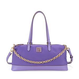 Bolsa Bowling Textil Cadena Color Lila