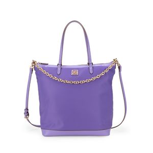 Bolsa Tote Textil Cadena Color Lila