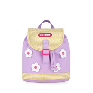 Mochila Para Niñas Flores Color Lila