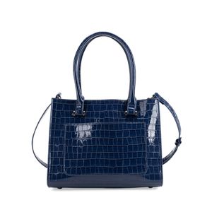 Bolsa Satchel Mediana Con Monedero Color Azul