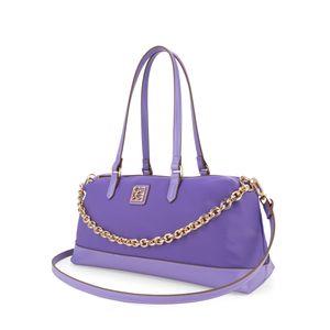 Bolsa Bowling Textil Cadena Color Lila