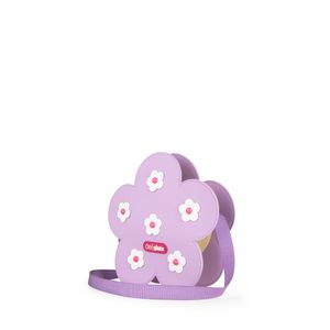Bolsa Crossbody Flor Para Niñas Color Lila