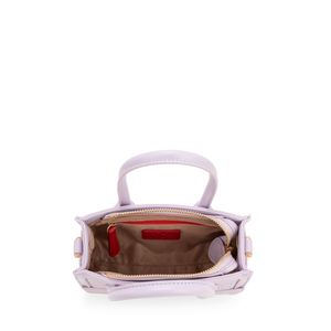 Bolsa Satchel Miniatura Monograma Troquelado Color Lila