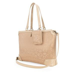Bolsa Porta Laptop 15 Plg Textil Color Beige