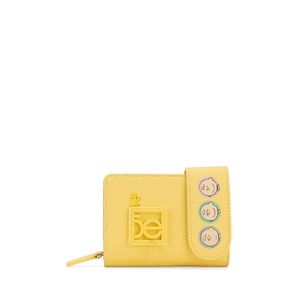 Cartera Flap Chica Peanuts x Oe color Amarillo