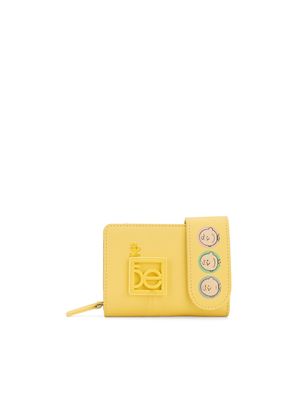 Cartera Flap Chica Peanuts x Oe color Amarillo