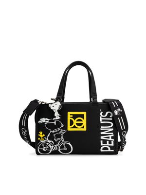 Bolsa Satchel Chica Peanuts x Oe color Negro