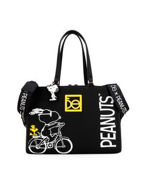 Bolsa Satchel Grande Peanuts x Oe color Negro