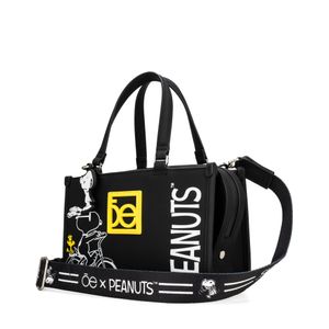 Bolsa Satchel Chica Peanuts x Oe color Negro