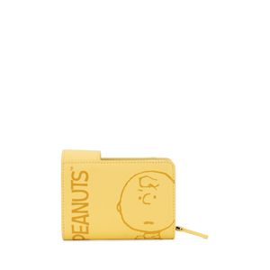 Cartera Flap Chica Peanuts x Oe color Amarillo