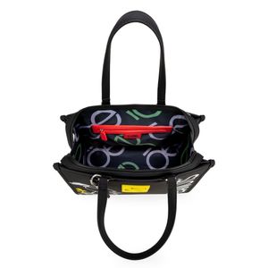 Bolsa Satchel Grande Peanuts x Oe color Negro