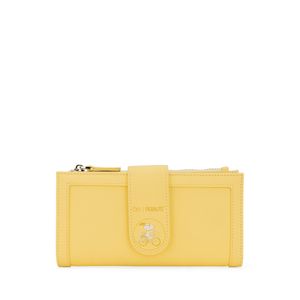 Cartera Grande Flap Peanuts x Oe color Amarillo