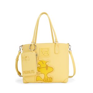 Bolsa Tote Mediana con Monedero Peanuts x Oe Color Amarillo
