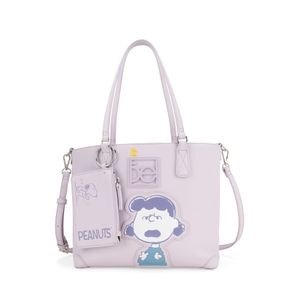 Bolsa Tote Mediana con Monedero Peanuts x Oe color Lila