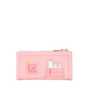 Cartera Grande Flap Peanuts x Oe color Rosa
