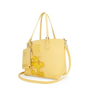 Bolsa Tote Mediana con Monedero Peanuts x Oe Color Amarillo