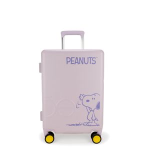 Maleta 20 plg de Cabina Rígida Peanuts x Oe color Lila