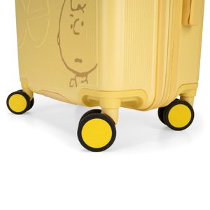 Maleta 20 plg de Cabina Rígida Peanuts x Oe color Amarillo